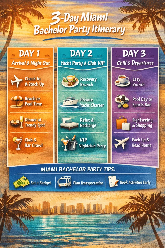 Miami Bachelor party itinerary